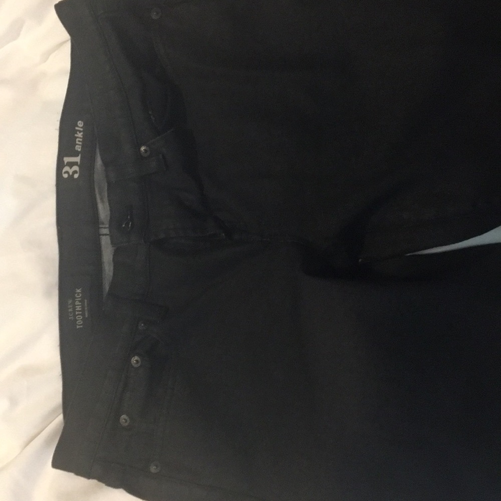 Black J.Crew Toothpick Jeans - Picture 2 of 4